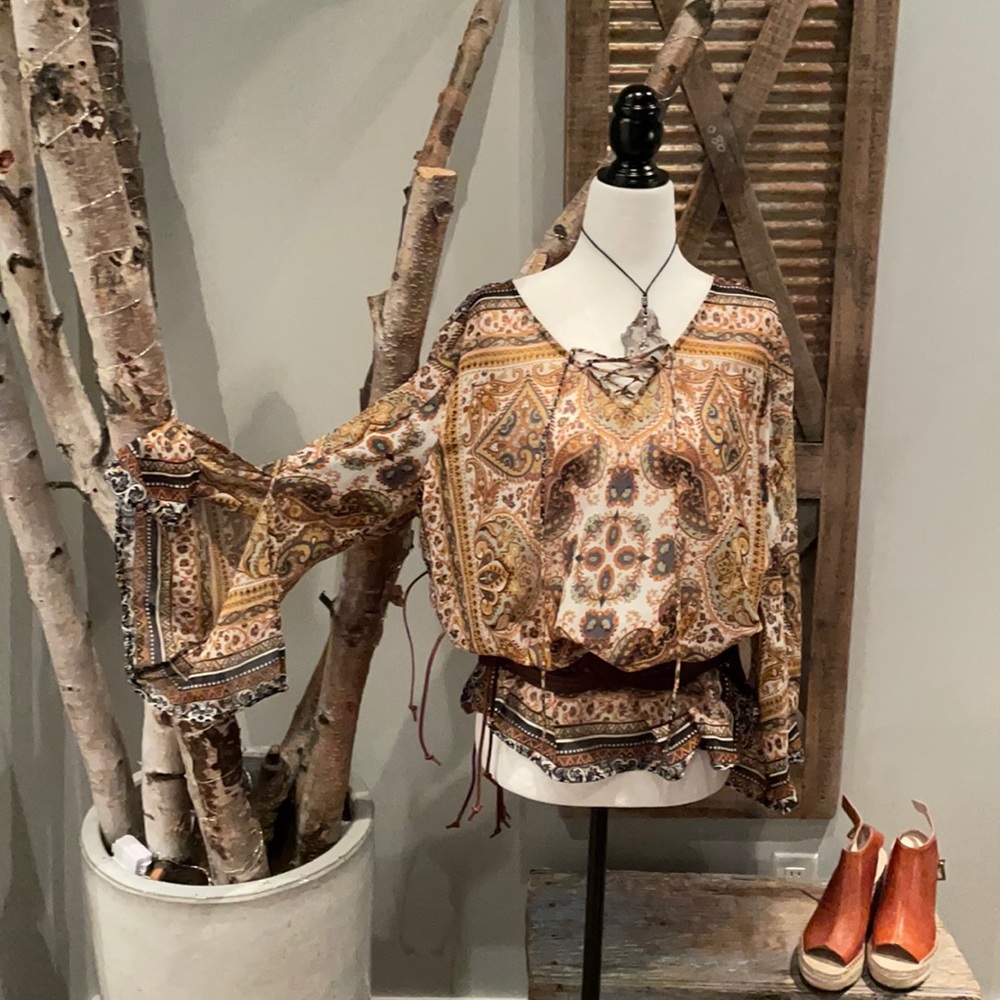 Fig and Flower boho top